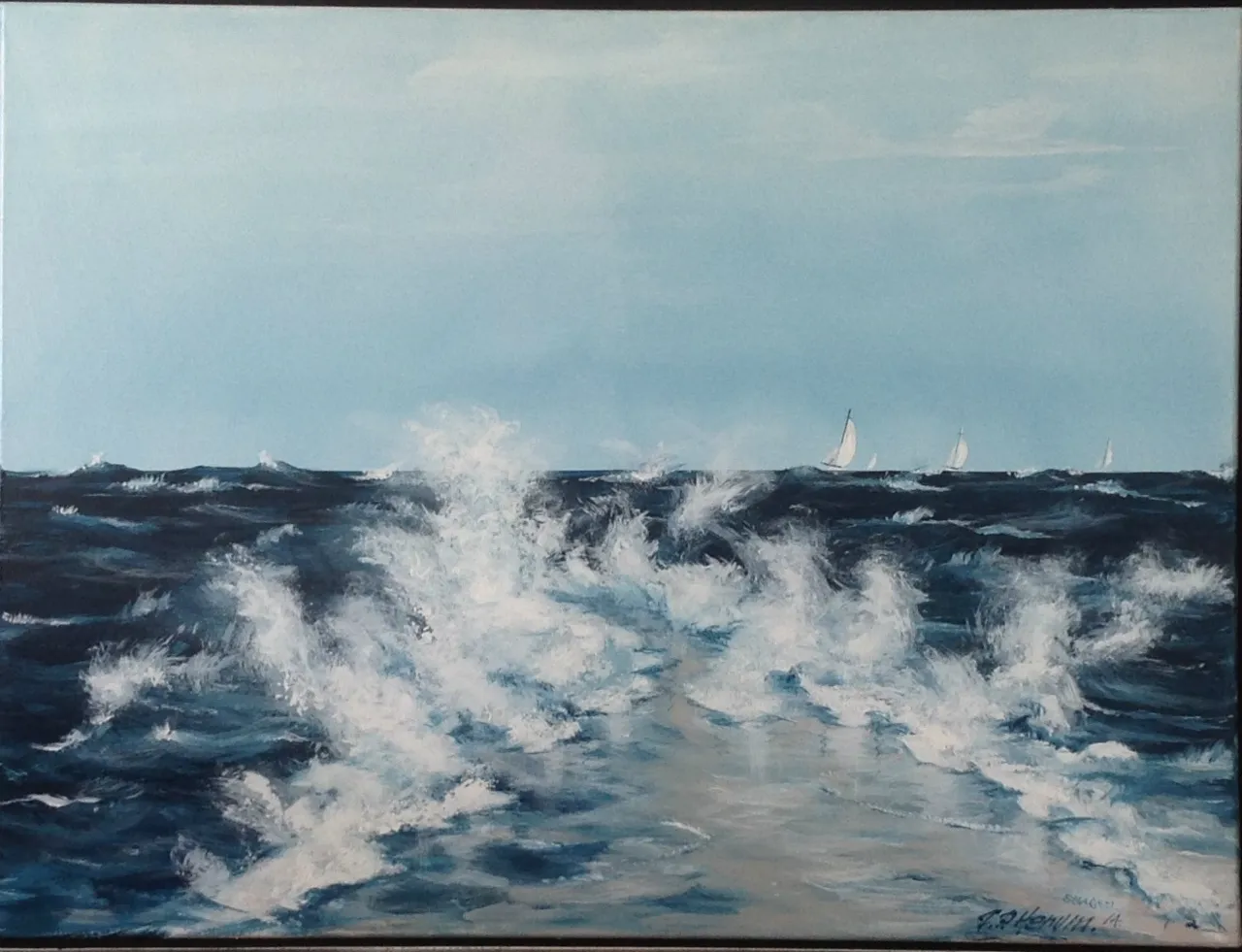 Maleri nr 74 60 cm X 80 cm
